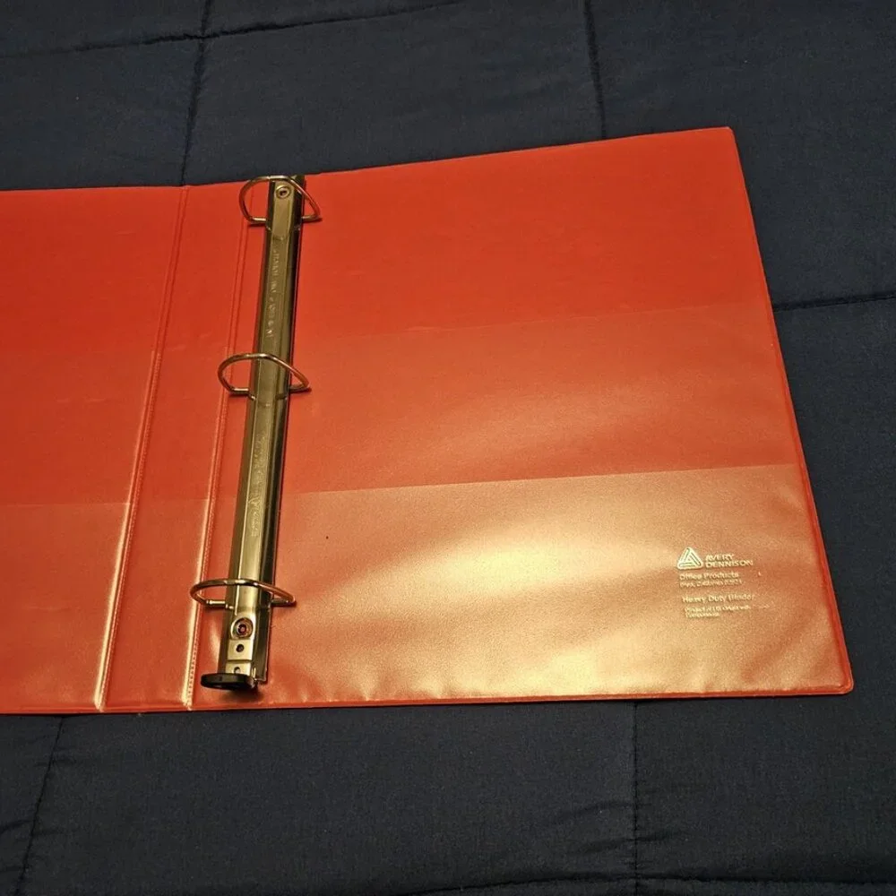 Avery red binder 1